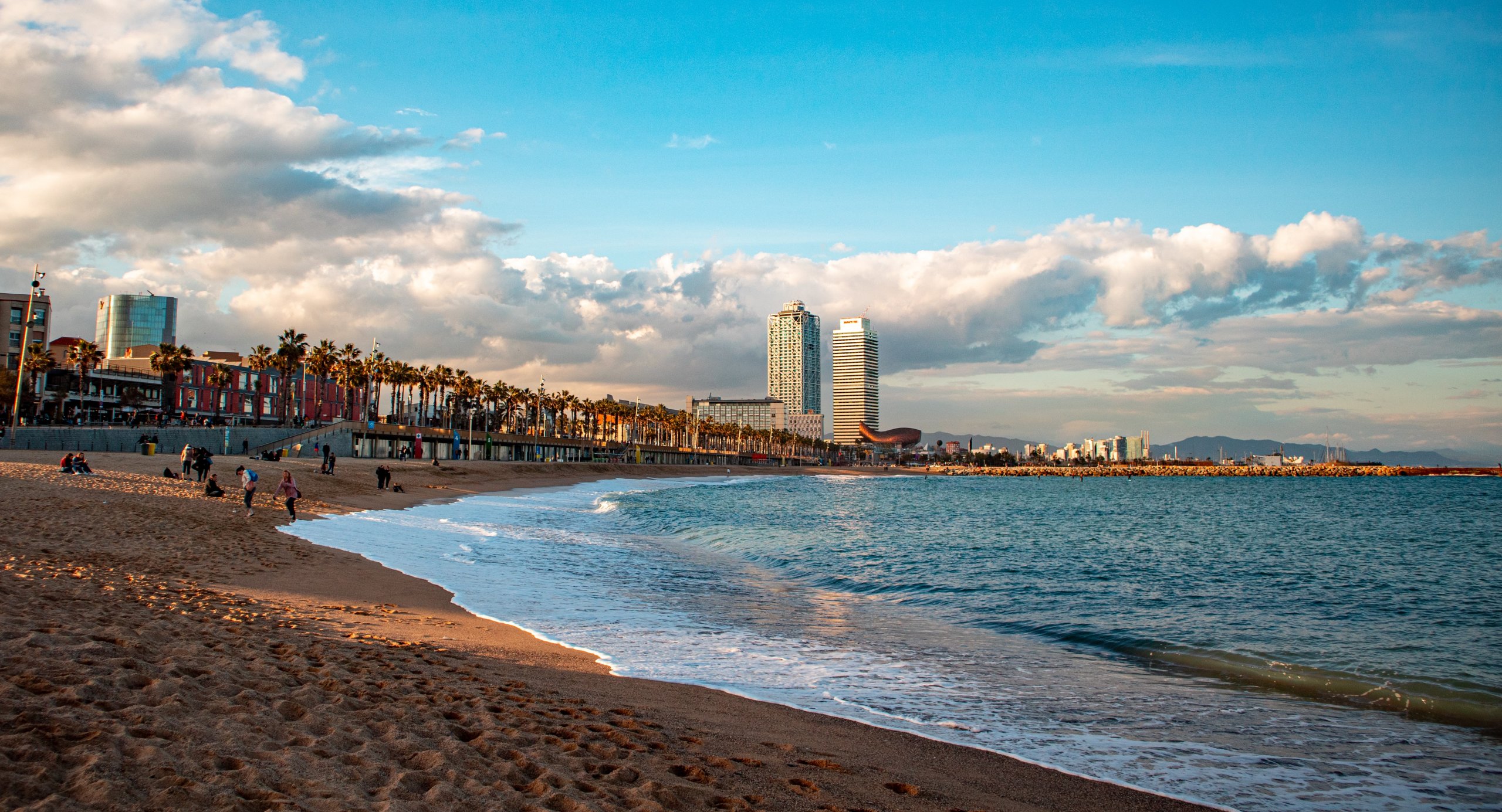 plaža Barcelona