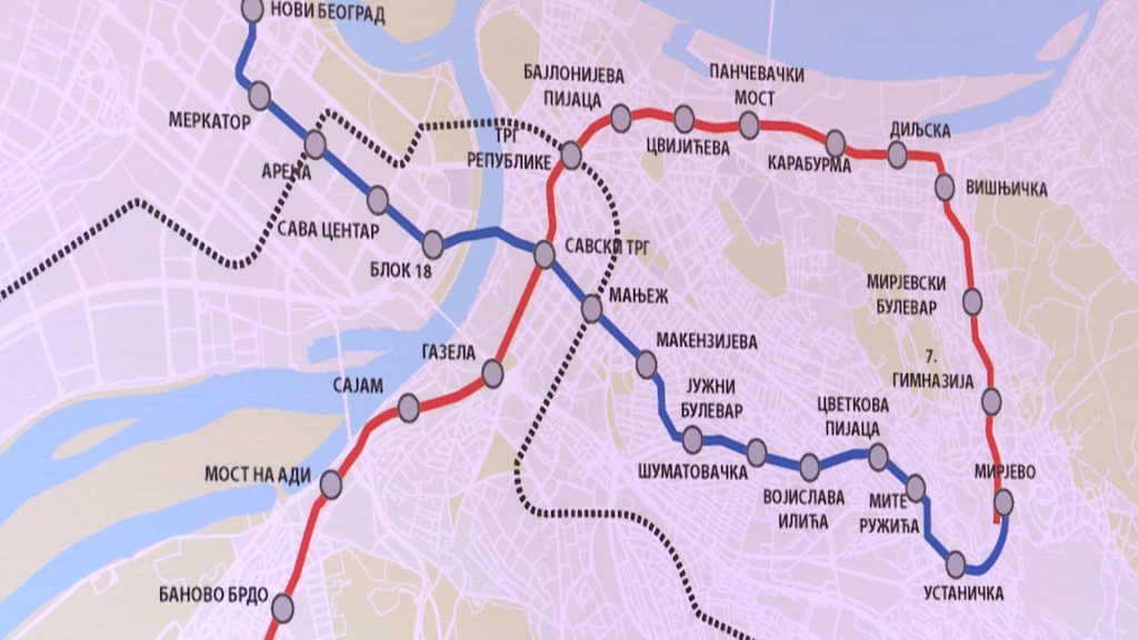 beograd metro trasa