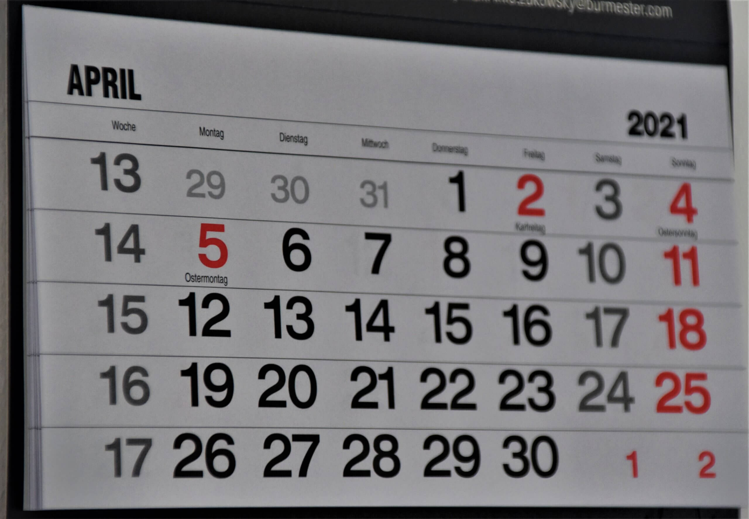 prvi april kalendar