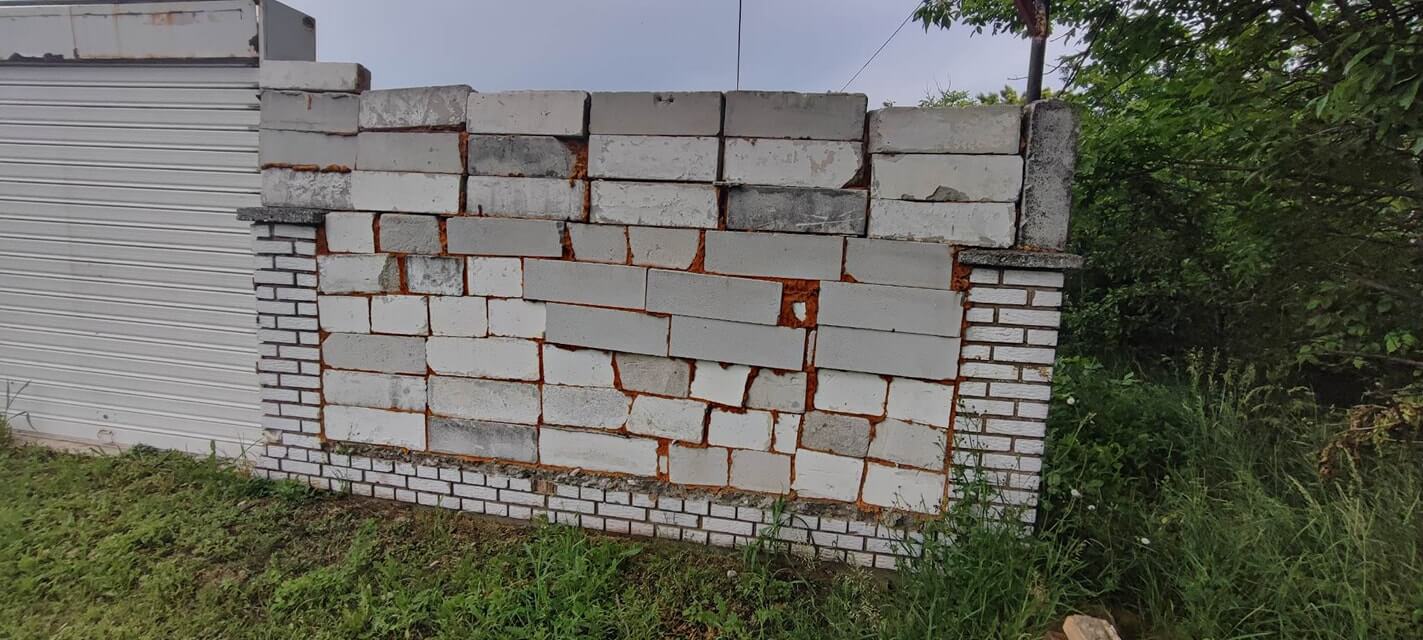 loše napravljen zid