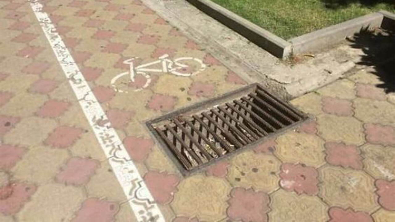 Opasna biciklistička staza