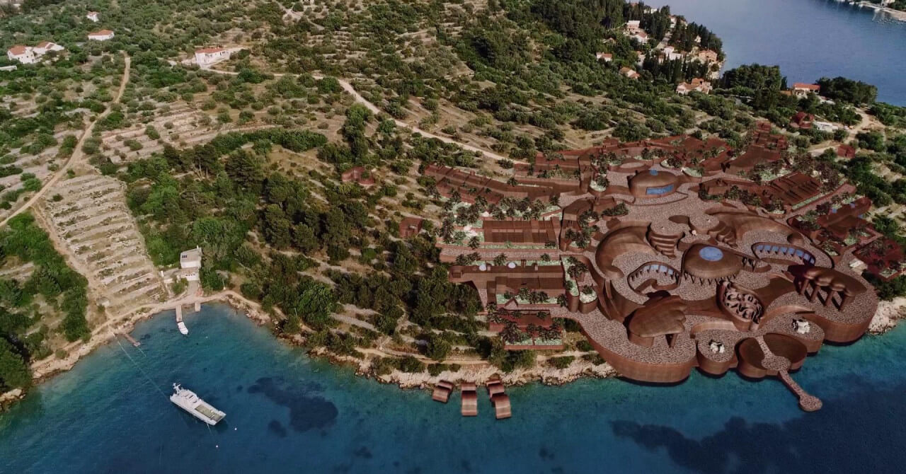 virtualni model naselja na Korčuli