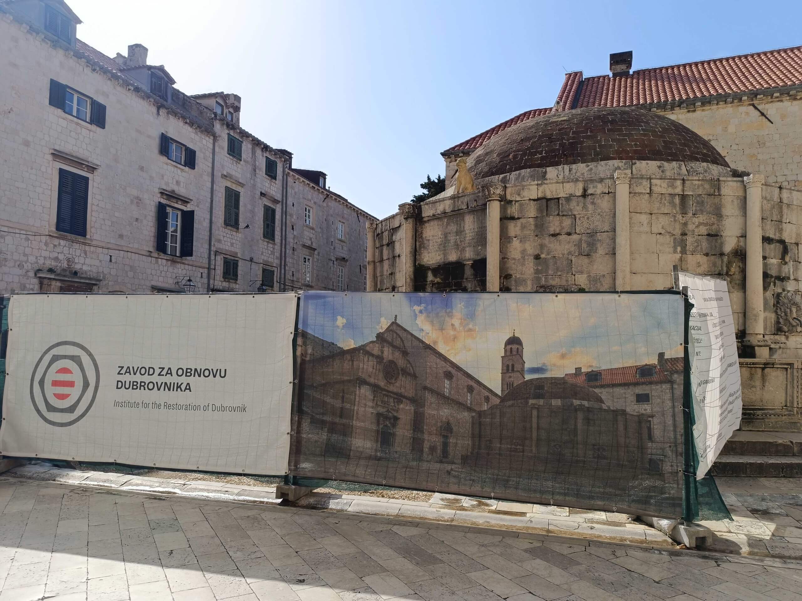 obnova pločnika Dubrovnik