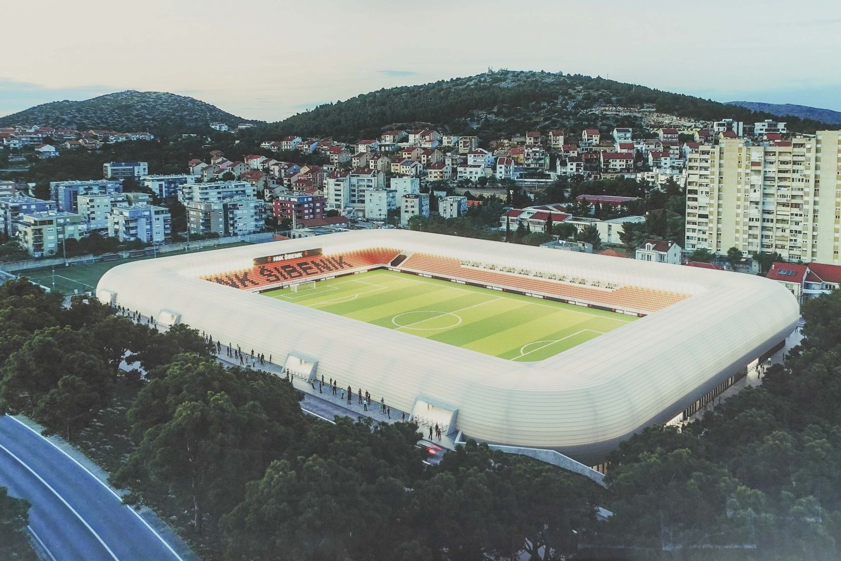 Idejno rješenje novog stadiona HNK Šibenik