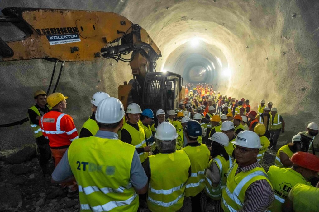 probijen tunel T1 Divača