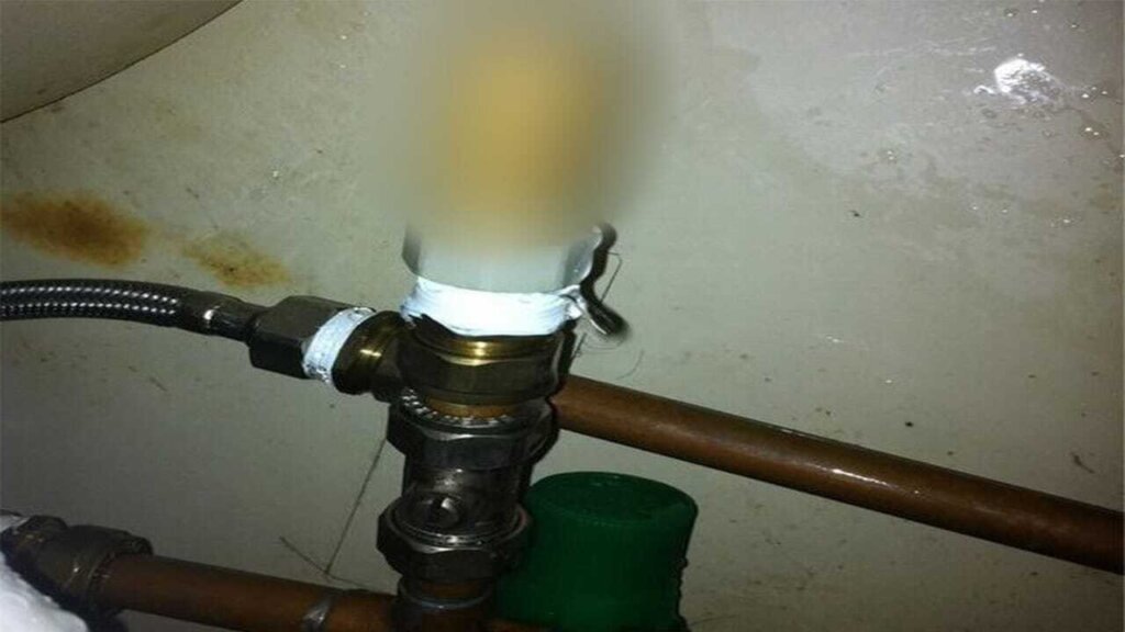 Pluteni čep umjesto ventila ili spojnice blur