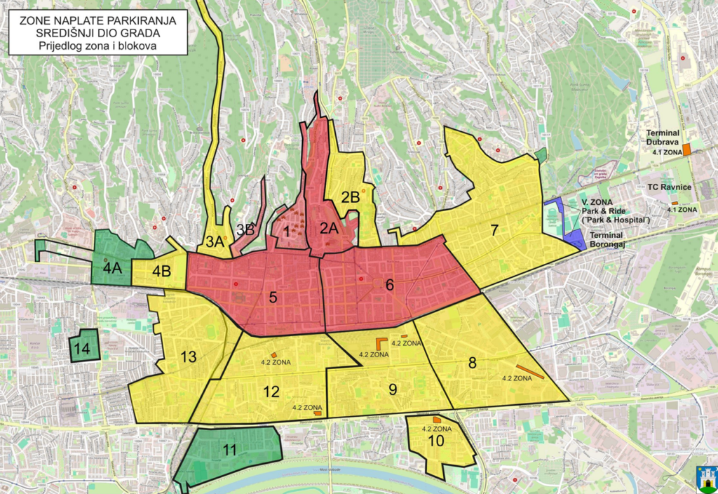 parkirališni blokovi Zagreb