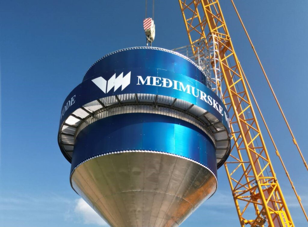 Postavljanje novog vodotornja na vodocrpilištu Prelog