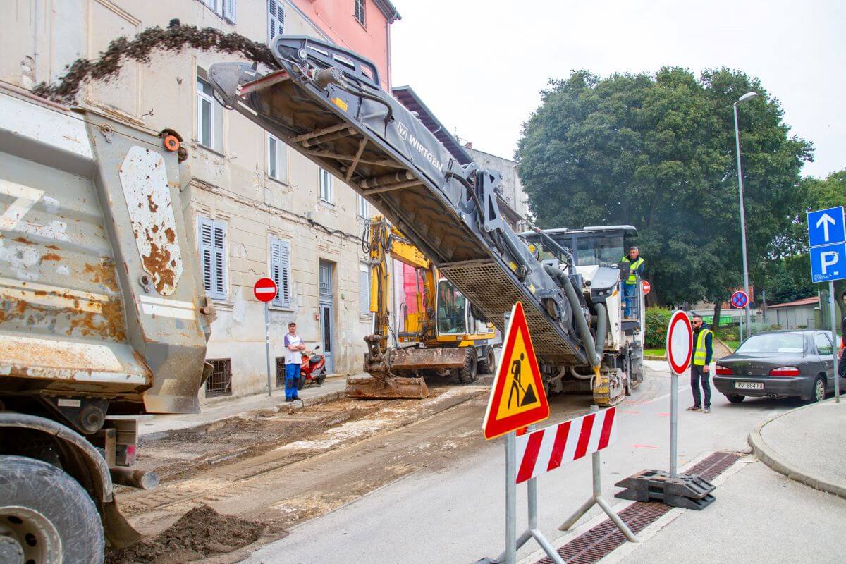 Radovi Valturska ulica Pula 