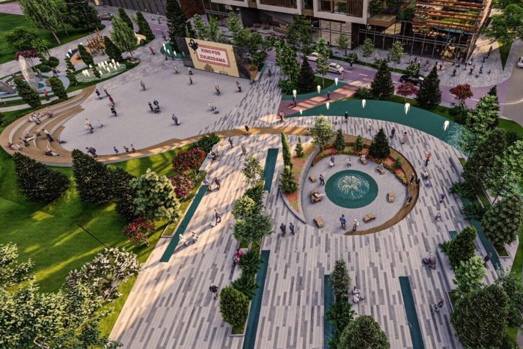 Arhitektonsko rješenje trga s parkom oko WTC Sarajevo