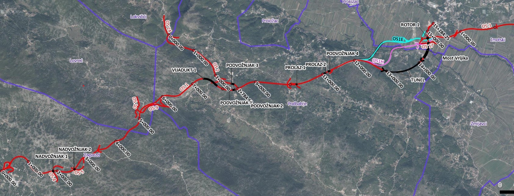 cesta Zagvozd - Imotski