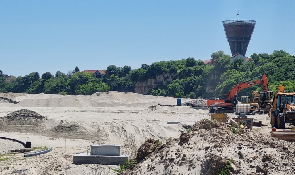 desna obala Vukovar, gradilište