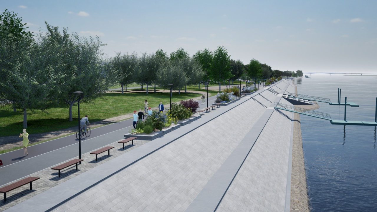 produženje šetnice, Osijek