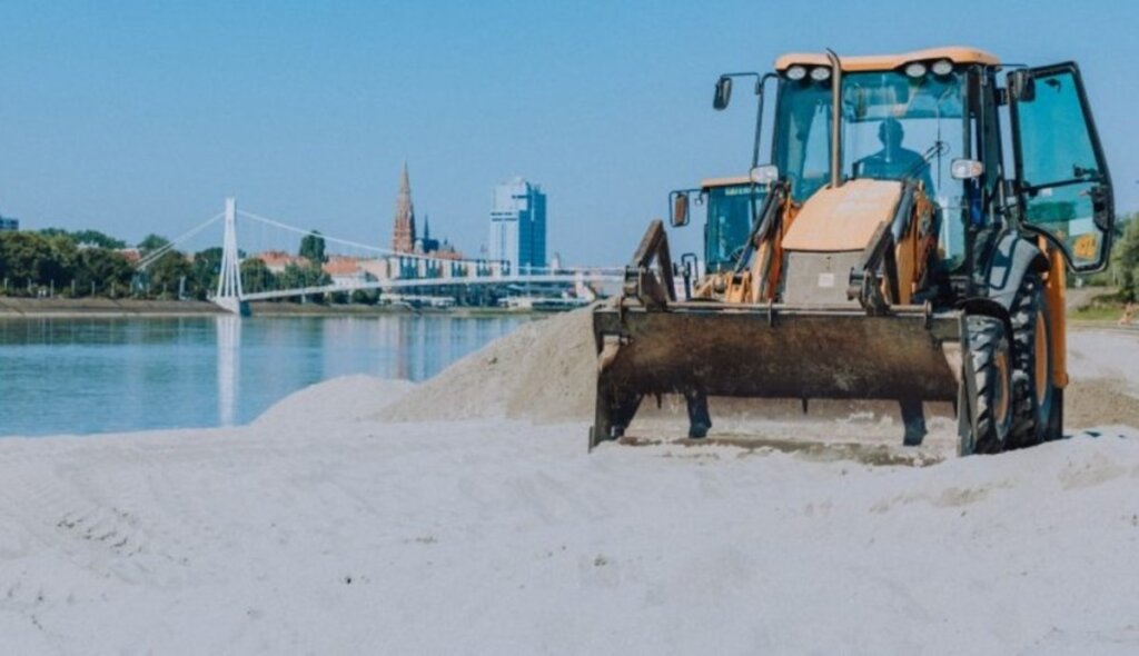 plaža uz Dravu