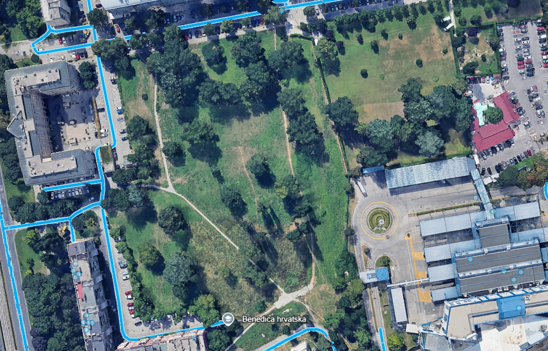 Parcela kraj autobusnog kolodvora | Foto: Google Earth