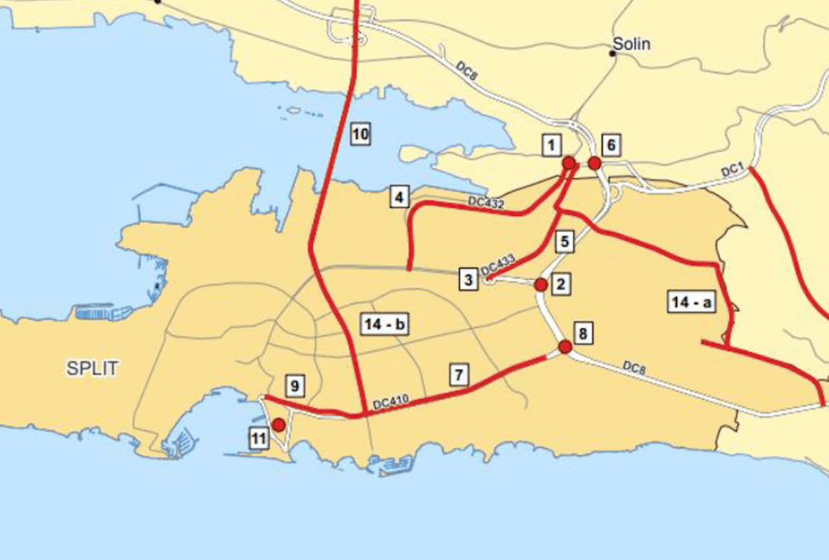 nove prometnice Split