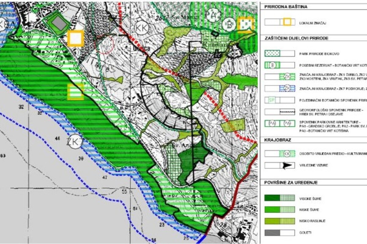 uređenja park-šume Osejava, Makarska