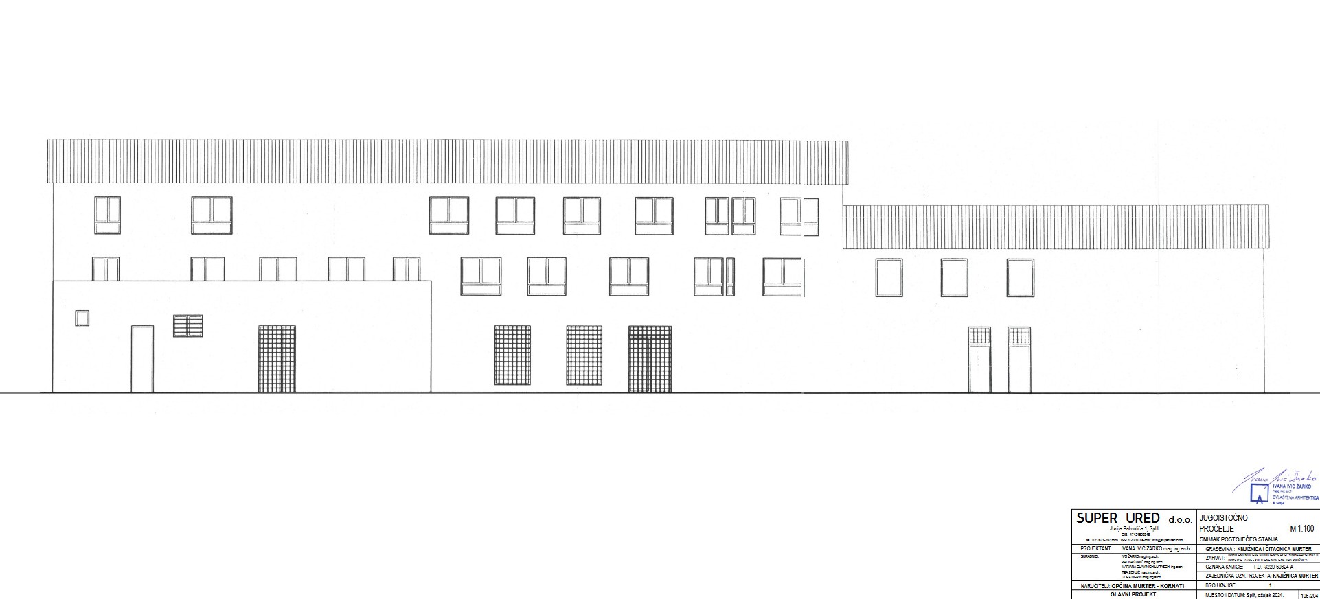 Narodna knjižnica i čitaonica u Murteru, projekt