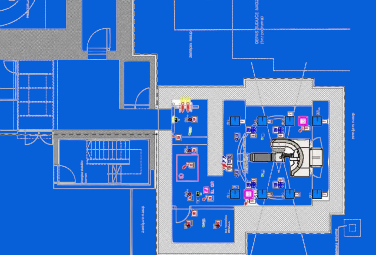 gradnja bunkera za linearni akcelerator