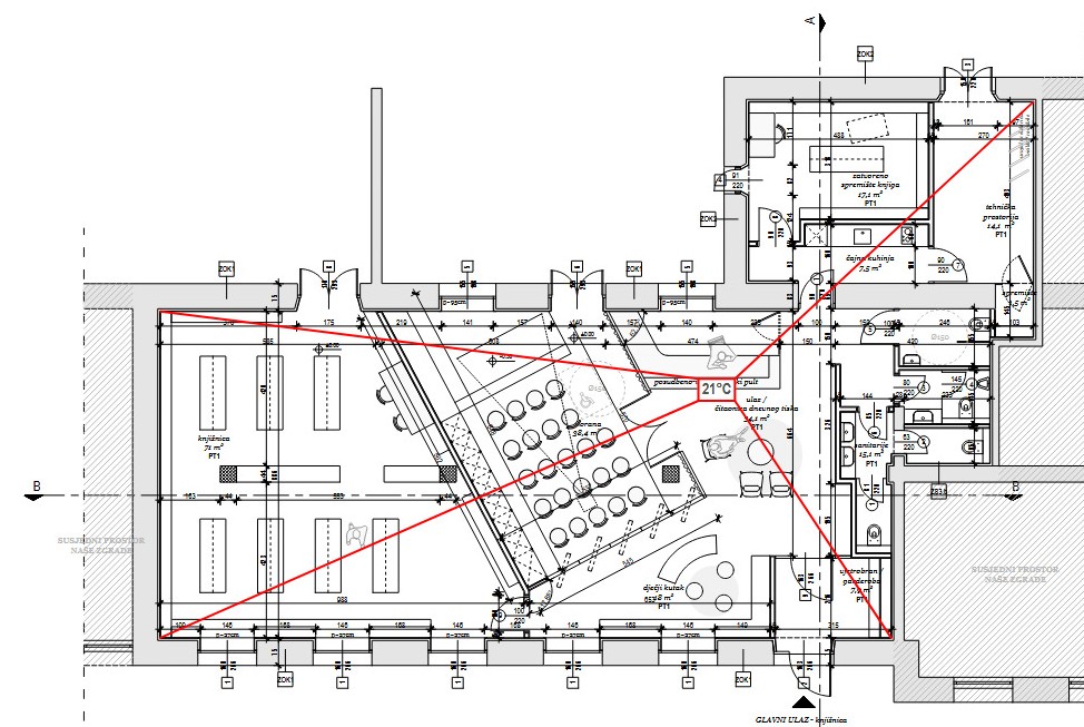 Narodna knjižnica i čitaonica u Murteru, projekt