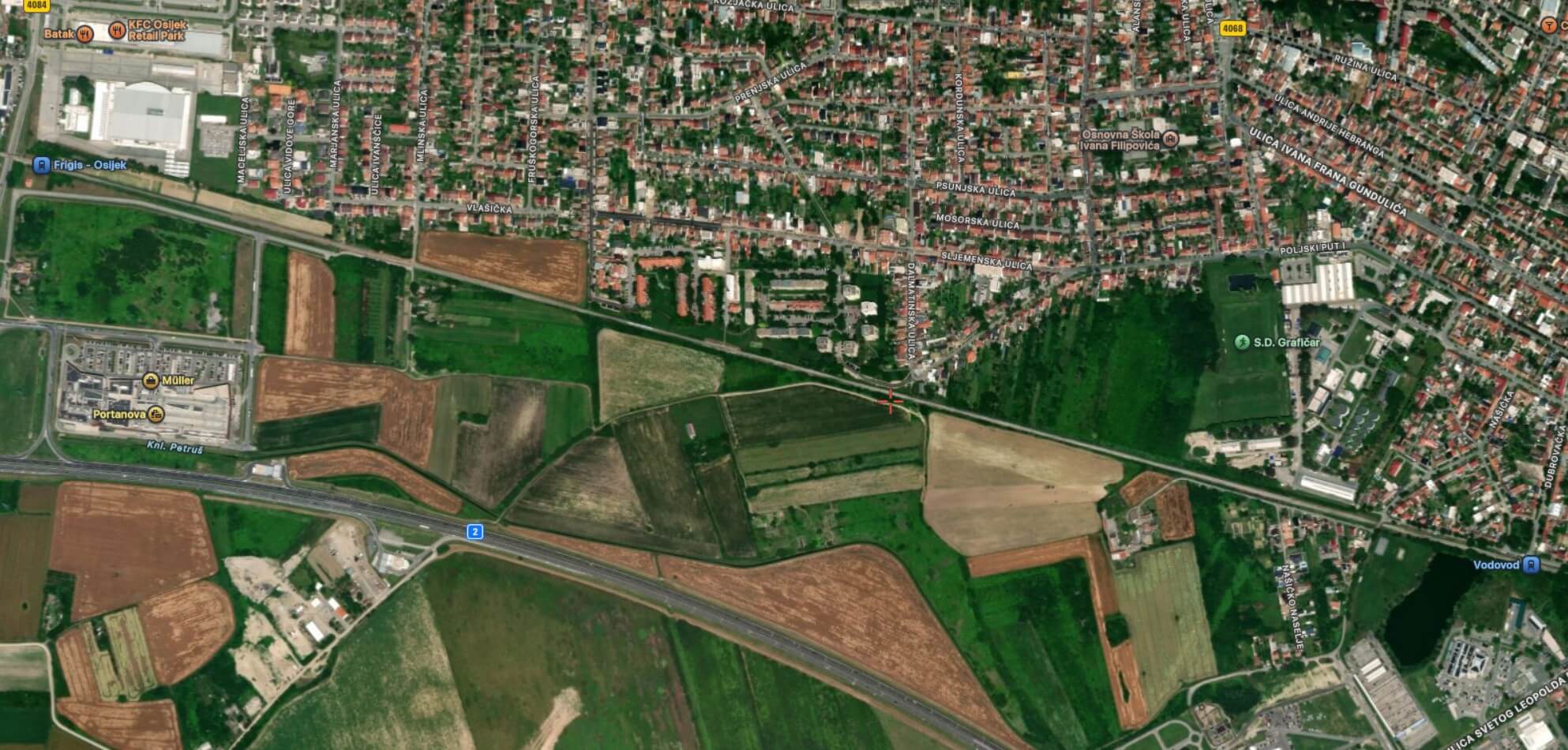 Kranjčevićeva ulica, puna trasa radova