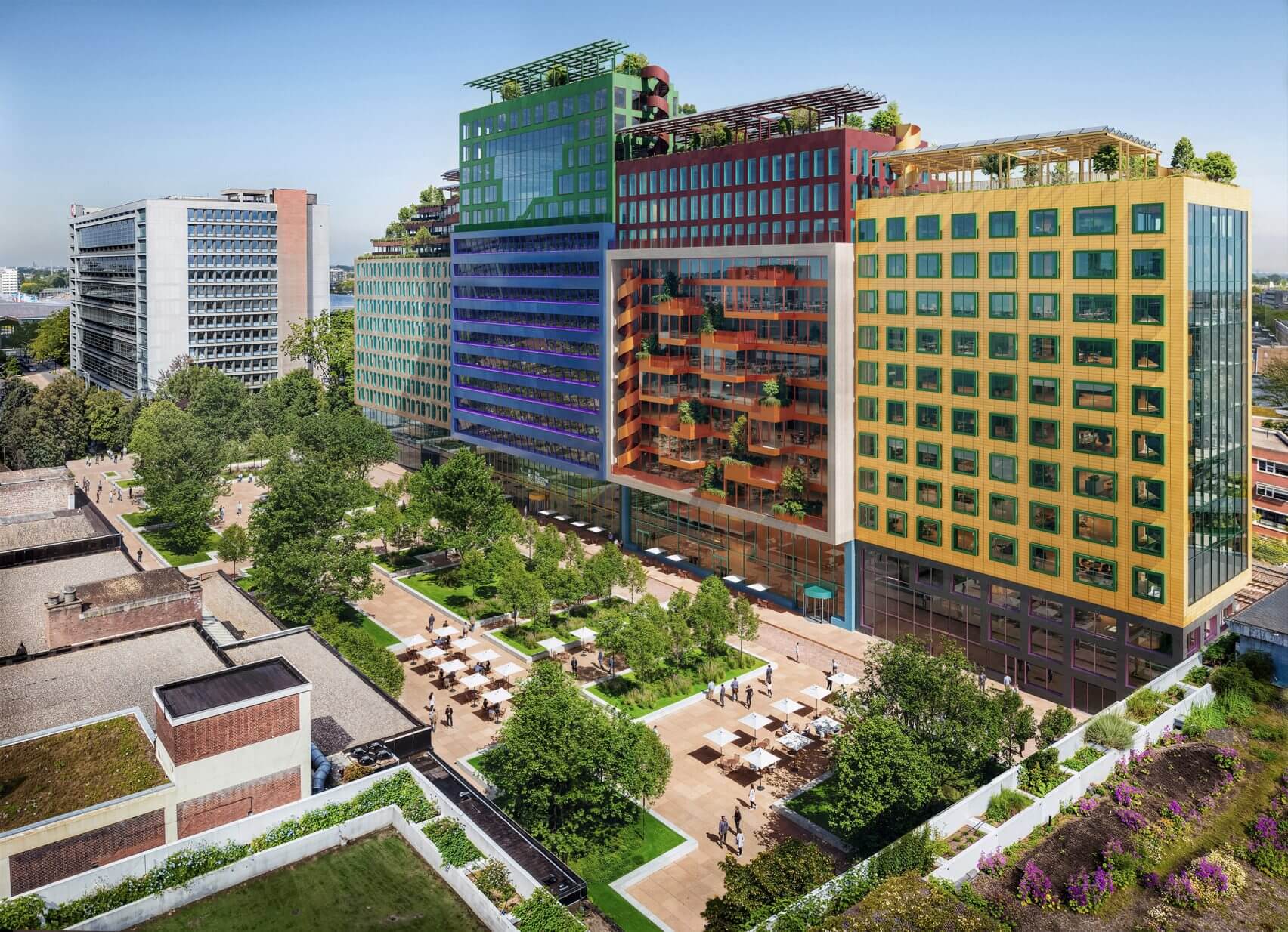 šarena poslovna zgrada Rotterdam