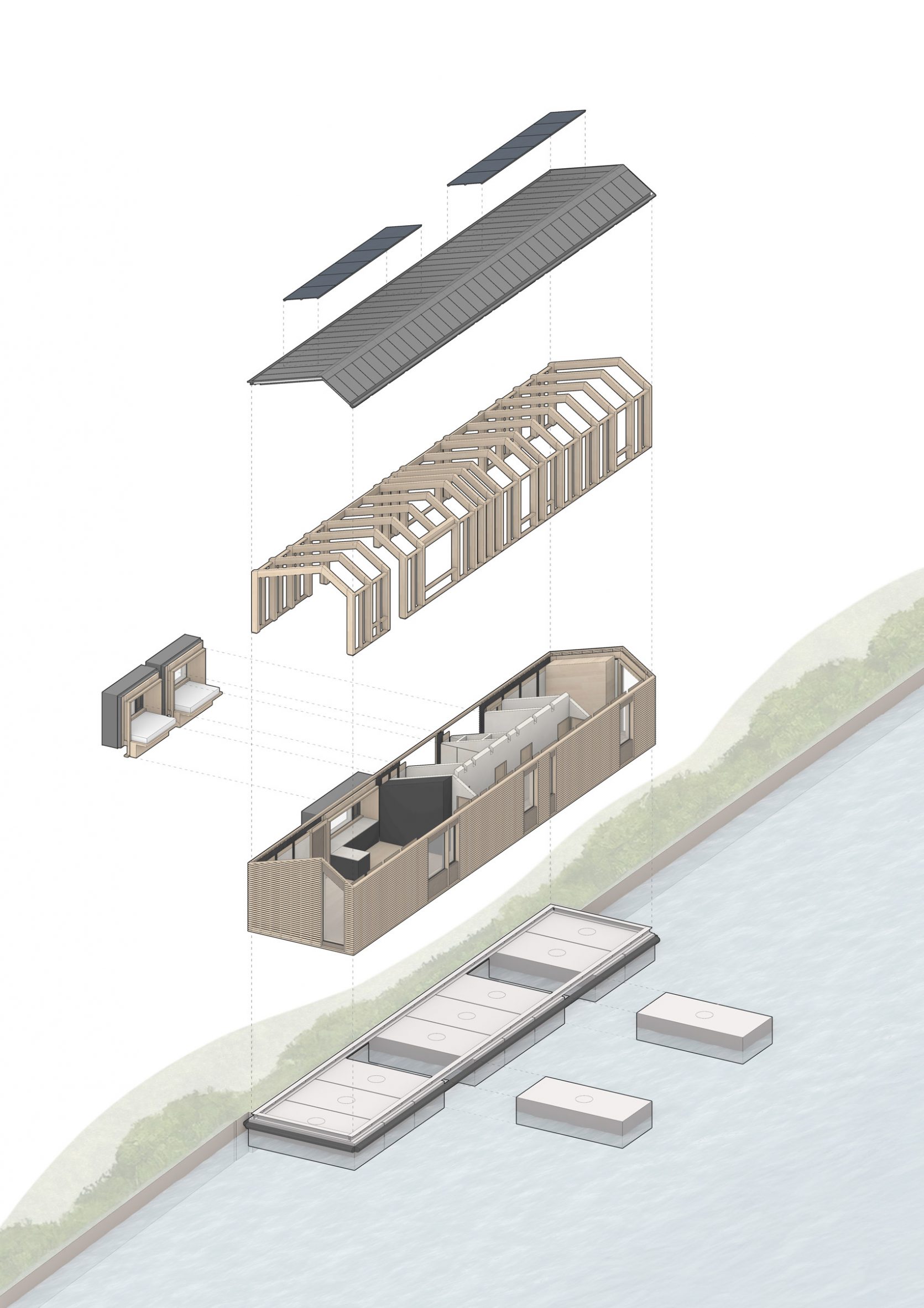modularna plutajuća kuća