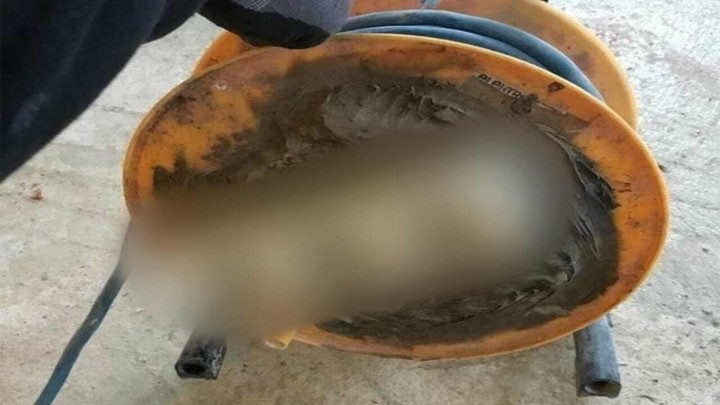 Foto: 'Ukras' na produžnom kablu zaustavio je radove na gradilištu