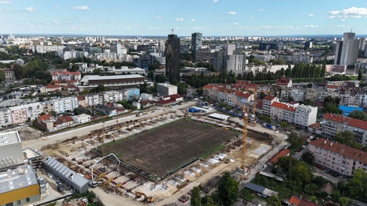 Gradilište iz zraka: Kako se gradi stadion u Kranjčevićevoj, sve se pažljivo reciklira