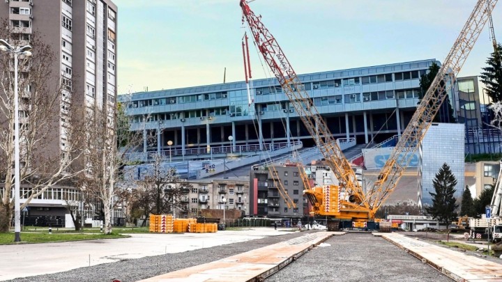 Obnova Doma sportova ulazi u novu fazu: Zgrada neprepoznatljiva, više nema legendarnog krova