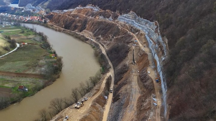 Galerija: Jedno od najkompliciranijih gradilišta Koridora V c u zalazu