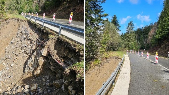Klizište na državnoj cesti: Uz prometnicu na Kvarneru proklizala zemlja, izgleda opasno!