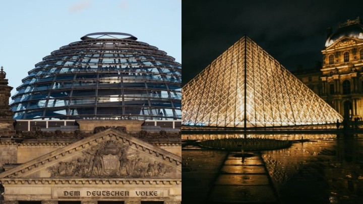Stakleni simboli za koje zna cijeli svijet: Kupola Reichstag i piramida Louvrea