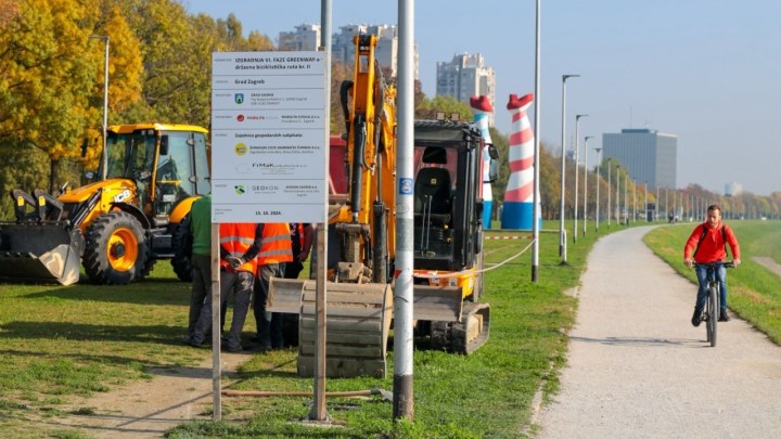 Počela izgradnja 10 kilometara pješačke i biciklističke staze Greenway uz rijeku Savu