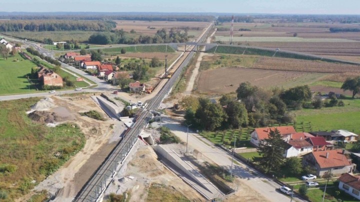 Gradilište iz zraka: Kako se gradi pruga od Križevaca do granice, impresivne vizure
