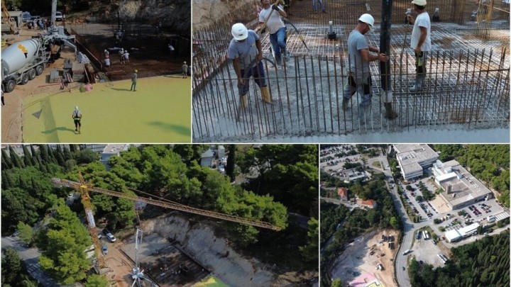 Galerija: Izlijevanje betonske ploče na velikom dubrovačkom gradilištu