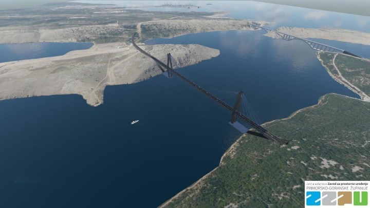 Potpisan ugovor od pola milijuna eura: Novi Krčki most imat će dvije etaže, jednom će prolaziti pruga