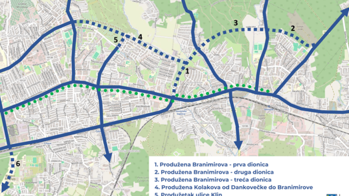 Rasterećenje prometa u Zagrebu - nakon produženja Branimirove, za 14 milijuna eura produžuje se Kolakova