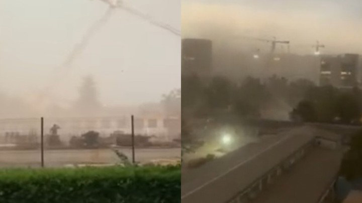 Video: Pad kranova na gradilištima u Zagrebu i Beogradu