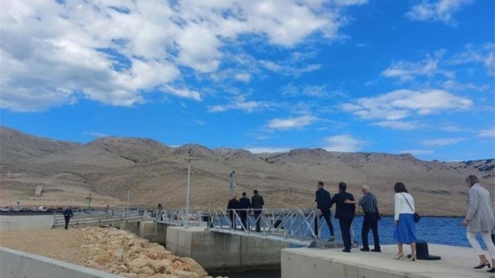 Otvoreno trajektno pristanište Žigljen, investicija vrijedna 9,74 milijuna eura