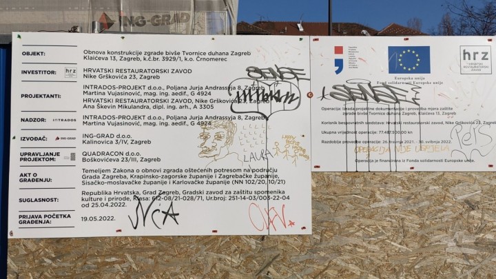 Ploča za označavanje gradilišta: Definirana je posebnim pravilnikom, a ako ju nemate slijedi kazna