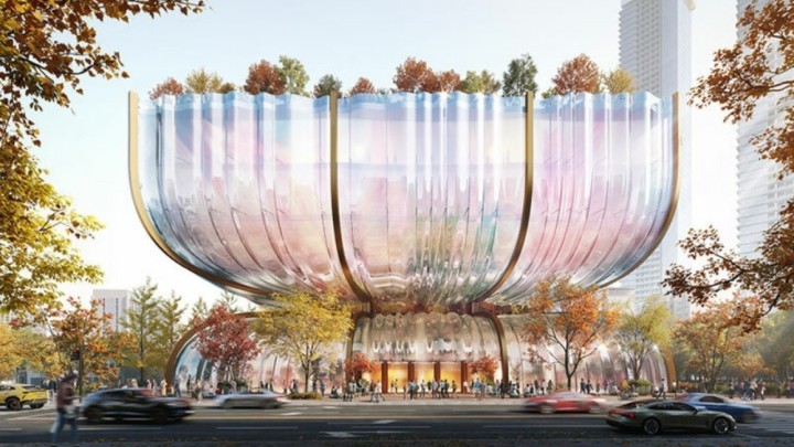 Hanwha Galerija: Spektakularan trgovački centar s pročeljem od kristalnog stakla