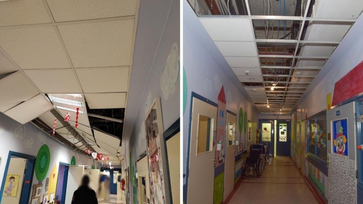 Urušio se strop na pedijatriji zagrebačke bolnice: Iz KBC-a kažu da je to zbog potresa