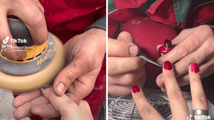 [VIDEO] Romantika na gradilištu: Evo kako ženi napraviti manikuru koristeći alat