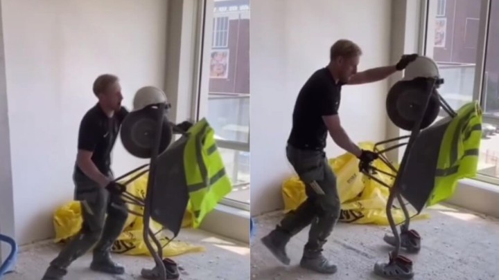 [VIDEO] Pazite ovog rasplesanog majstora i njegovu 'partnericu': Na poslu samo ozbiljno