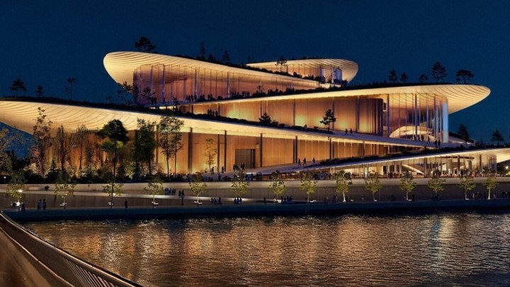 Spektakularna zgrada Opere: Koncentrične terase, drveni prstenovi i kaskadni park