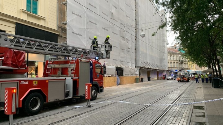 Građevinska inspekcija u Jurišićevoj nakon urušavanja: Izvodili su se bespravni radovi