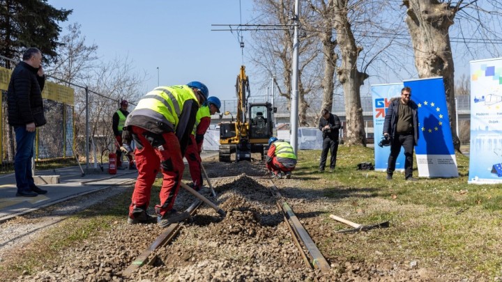 U Osijeku su krenuli radovi na izgradnji najmodernije tramvajske mreže u Hrvatskoj