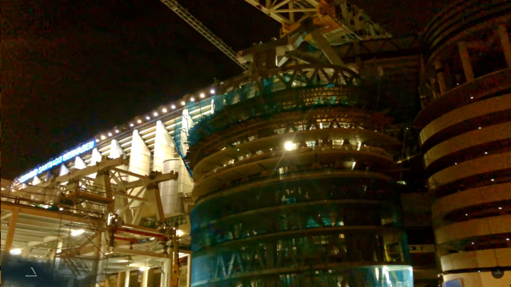 [VIDEO] Srušen toranj madridskog Santiago Bernabeua