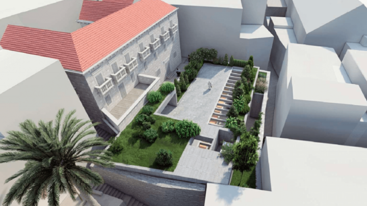 Idejno rješenje za novu gradsku knjižnicu u vrtu Palače Radošević